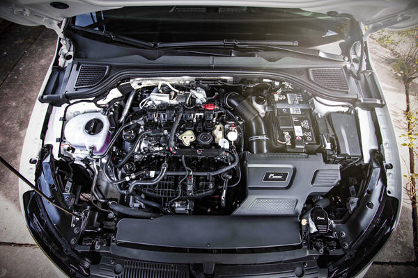 RacingLine Performance Hardware in  a VW Golf Engine Bay