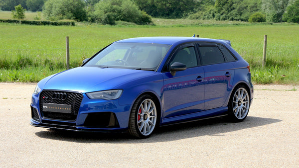 2016 Blue Audi RS3 at BRC Performance in Kent
