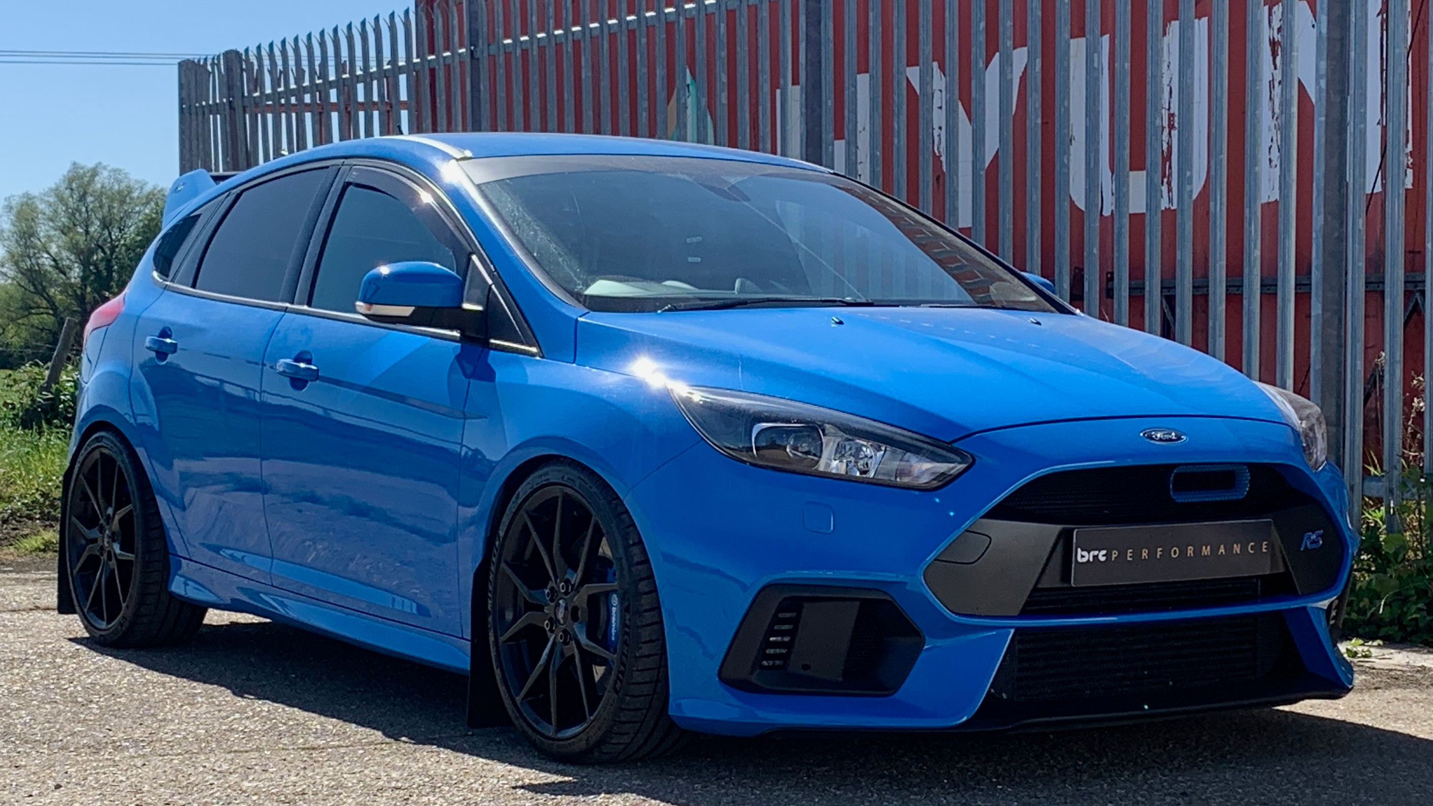 Nitrous Blue Mk3 Ford Focus RS at BRC Performance in Ashford, Kent