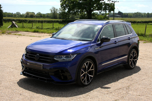 Blue VW Tiguan R at BRC Performance in Ashford, Kent